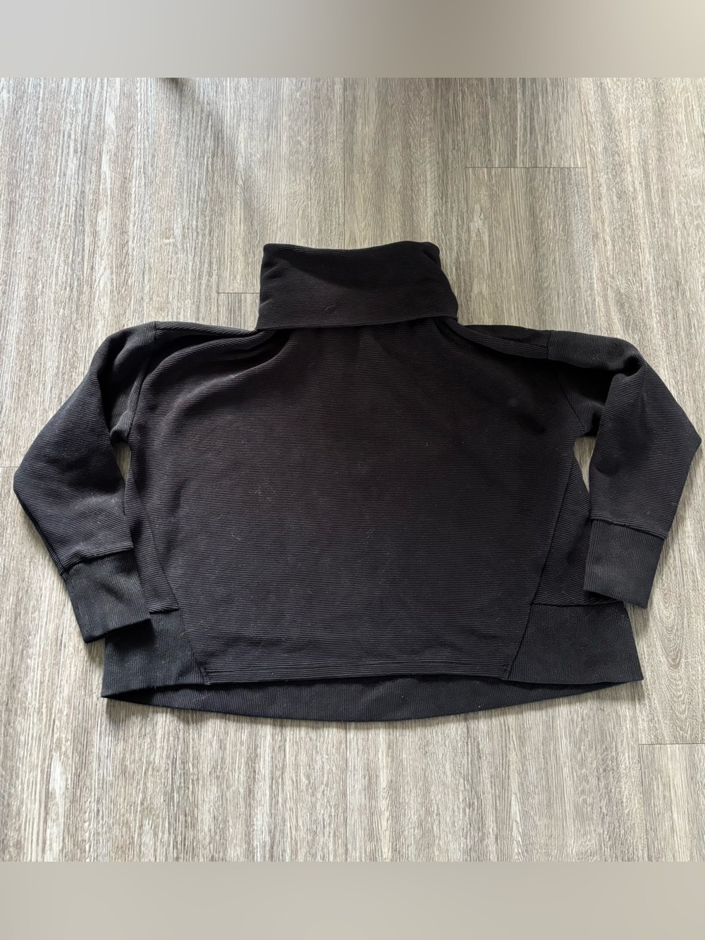 Shambhala Cozy Black Cropped Turtle Neck Sweater